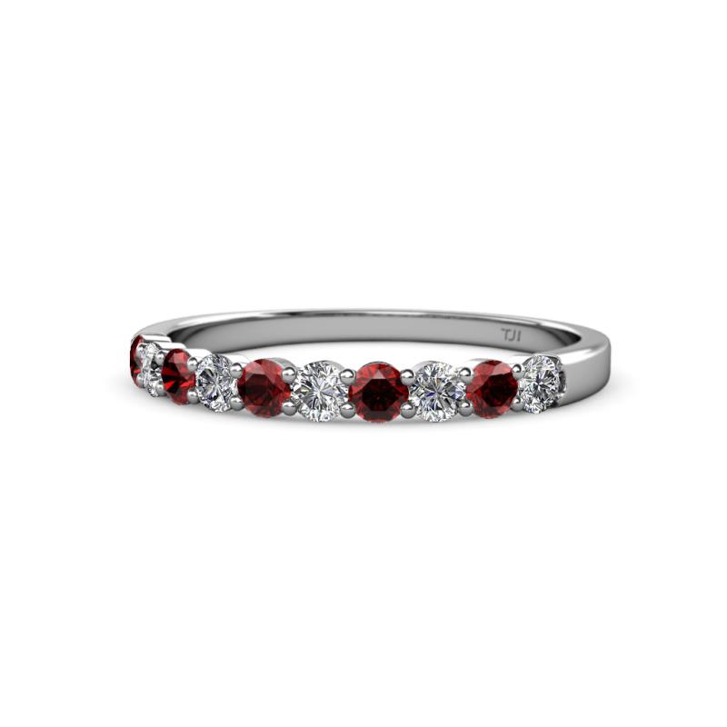 garnet and diamond band