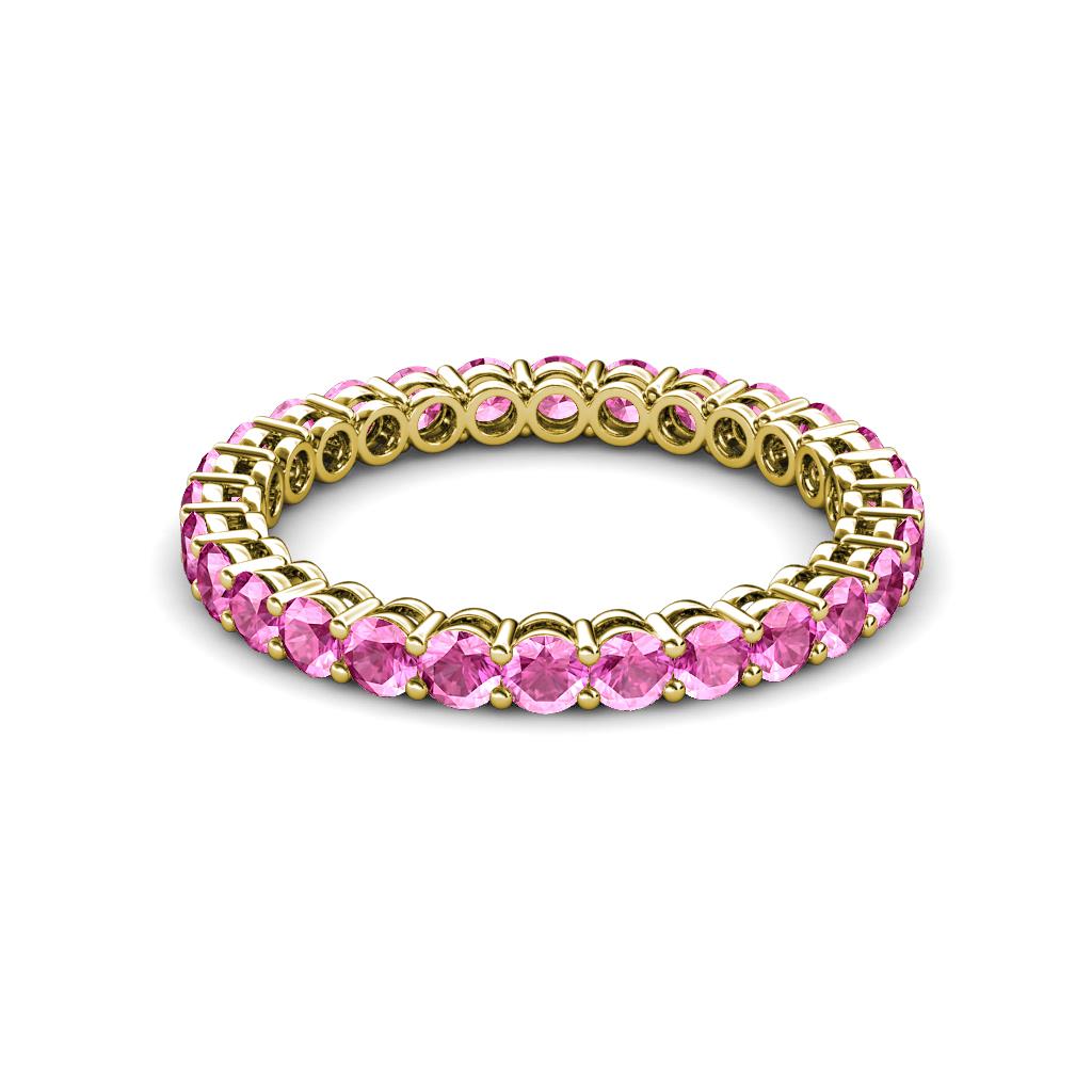 pink sapphire eternity band