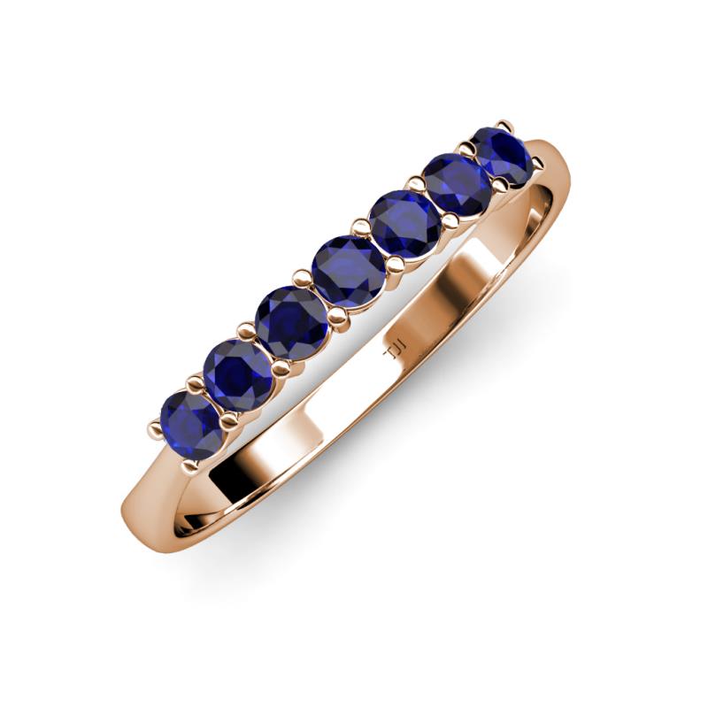 blue sapphire wedding band