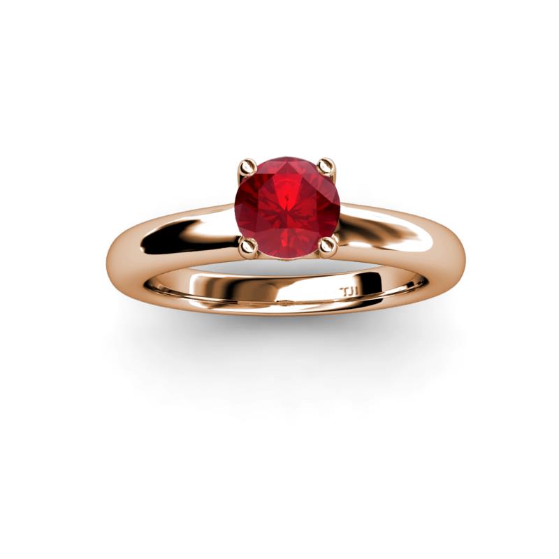 Ruby Solitaire Ring 0.95 Carat in 14K Gold JP:78113 | eBay