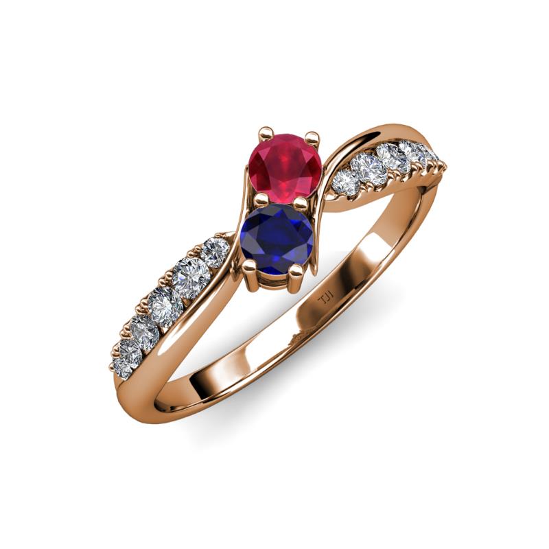 ruby and sapphire same stone