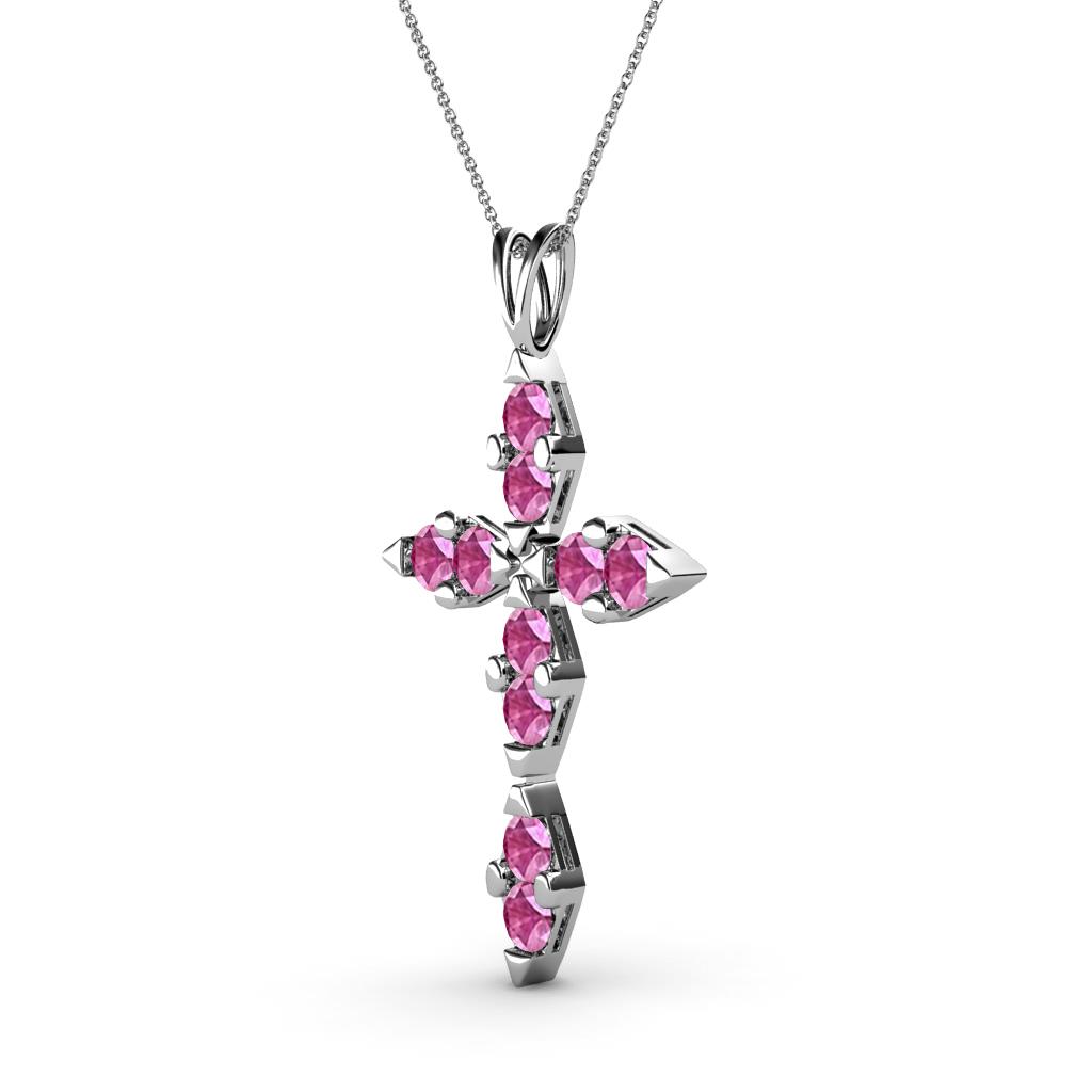 Ife Pink Sapphire Cross Pendant - Pink Sapphire Cross Pendant 0.42 ct ...