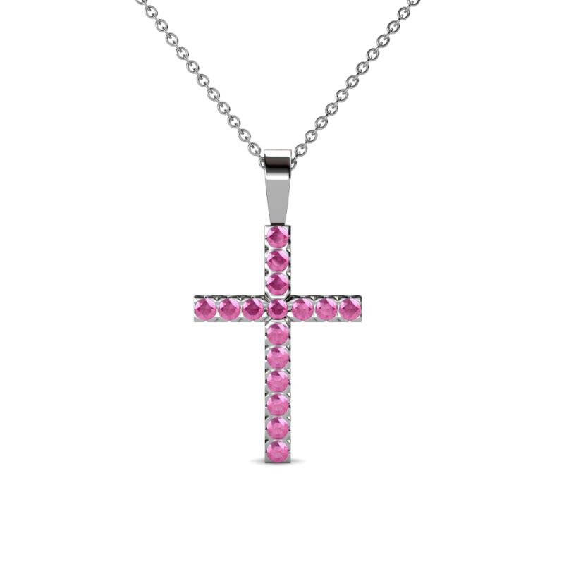 sapphire cross necklace