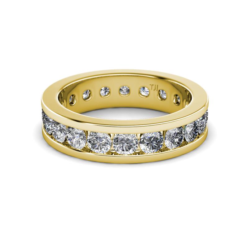 Diamond Channel Set Womens Eternity Ring Stackable 2.85 ctw* 14K Yellow ...