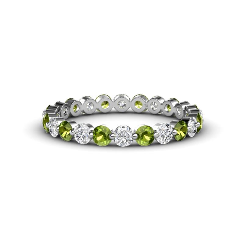 peridot diamond band