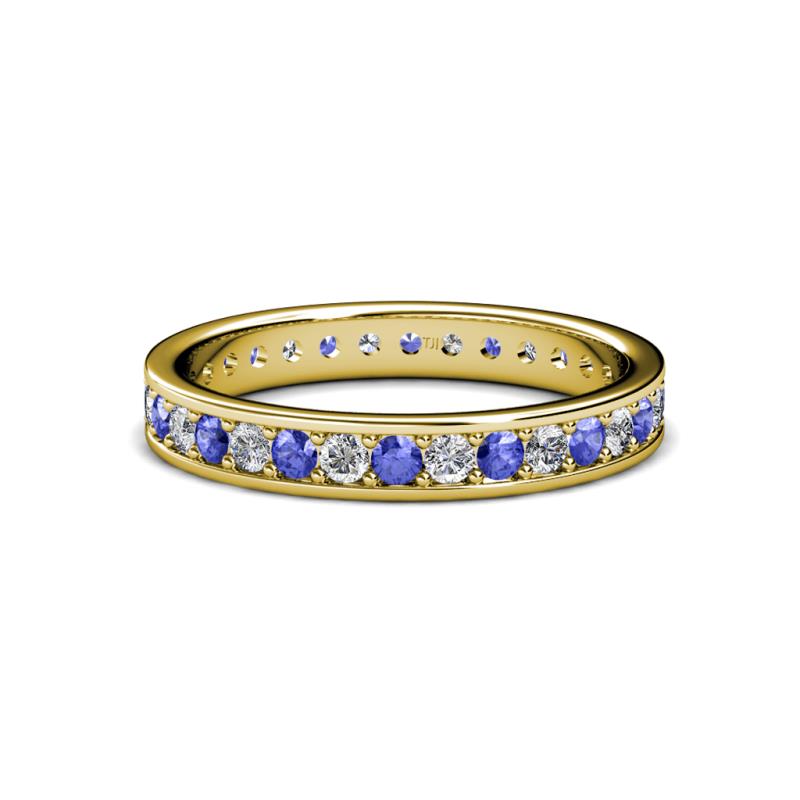 Tanzanite and Diamond Womens Eternity Ring Stackable 0.78 ctw* 14K ...