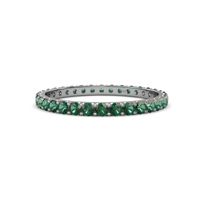 Peridot U-Prong Womens Eternity Ring Stackable 1.03 ctw* 14K White Gold ...