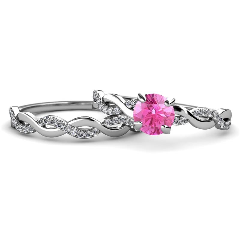 pink diamond infinity ring