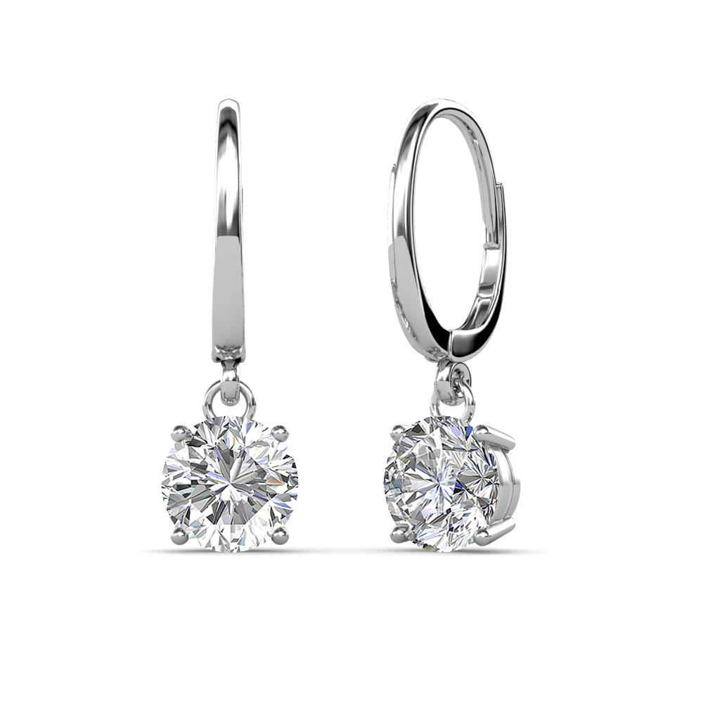 025Ct Diamonds Teardrop Simple Women Dangle Drop Earrings 14K Yellow Gold  Over  eBay
